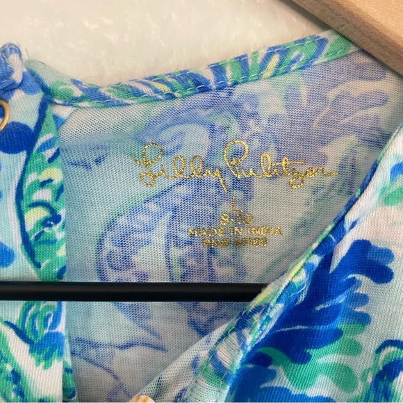 Lilly Pulitzer Kids jumper size large 8-10 blue and green - Picture 3 of 5